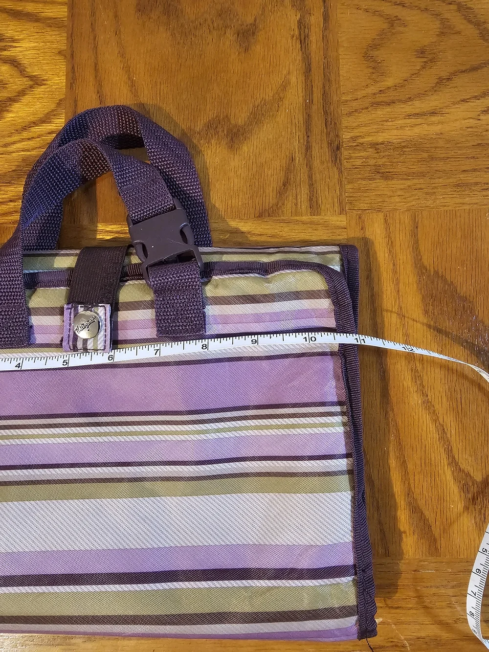 Thirty One Hanging Travel Organizer with Clear Pockets - Purple